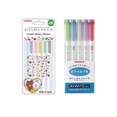 ZEBRA 斑馬牌 Line Friends 溫和眼線套組 5 件 + 溫和眼線 NC 套組 5 件, 混色, 1套