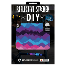利普萊提柏林 反光貼紙 DIY A4 圖案合輯, 1個, 山脈太空灣