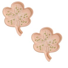 小麥購物 春日花花肥皂盒 G894 86g, 2個, 珊瑚粉