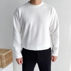 Mercita男士拉絨圓領長袖T卹