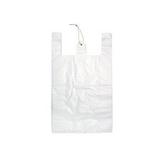 Swissnox 附提把超市塑膠袋 乳白色, 36L, 100個