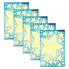 fantastix 夜光星星貼紙 NS-34 5入, 海星 星星, 5個