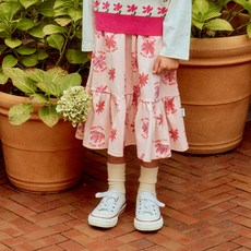 KADE COCO AVEC TOI Coco雛菊荷葉邊長版半身裙