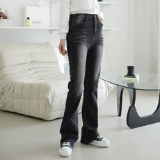 수비진 여성용 하이웨스트 빈티지워싱 롱부츠컷 데님팬츠 SP7304 롱기장