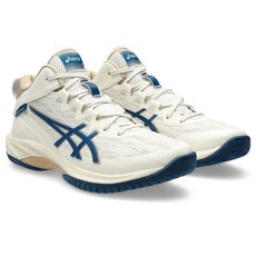 ASICS 亞瑟士 GELHOOP V17 S 運動籃球鞋 米色/白色/藍色 男女通用, 27cm