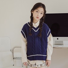 스타일노리터 아동용 코즈 보온 니트 베스트