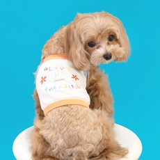 PETSLAND 寵物犬Candy Pop印花背心, 1個, 橘色