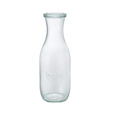 WECK 果汁玻璃瓶 1062ml + 蓋子套組 No.766, 1套
