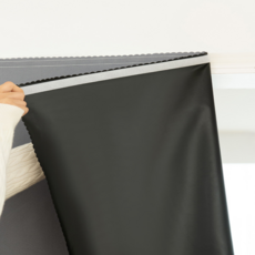 힘룸 편리한 무타공 찍찍이 커튼