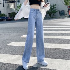 안다로미 여성용 오마이 청바지