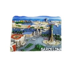세계 여행 컬렉션 냉장고 자석, 유럽스페인바르셀로나광장
