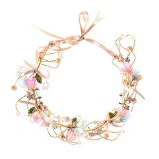 Minsung Company寶石花藝新娘花環, 1個, 金黃色