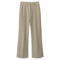 Lemon Soul 女款 Laze 基本款彈性靴型短版西裝褲