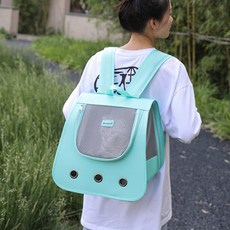 칠시 반려동물 스퀘어 백팩, 블루, 1개