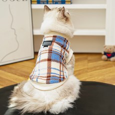 아티펫 다이아패턴 따뜻한 견인 셔츠, 블루, 1개