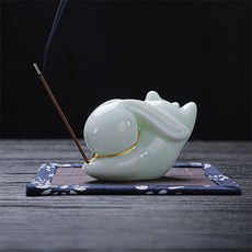 Good Prap 陶瓷小兔線香座, 淺綠色