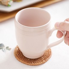 YOON CERAMICS 韓國產Daen馬克杯 450ml, 1個, 粉色的