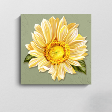恩熙魔法 風水室內裝飾向日葵油畫 帆布畫 B, 油畫 B
