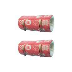 넘나 포근한것 햄스터 기니피그 다람쥐 패턴 둥지 S, 핑크캣, 2개