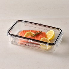 GOTMAN Neo Crystal 密封容器 3號 黑色, 1個, 1.35L