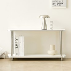 Lucid 方形層架 1000, 白色, 2層