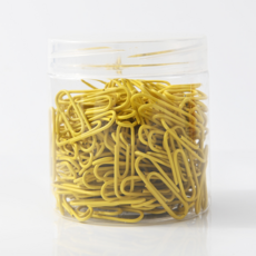 LUIEL 정리정돈 클립 28mm 200p + 케이스 세트, 3타입 노란색, 3세트