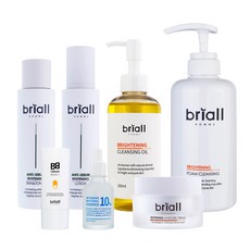 briall HOMME 男士油性肌護理組 洗面乳+卸妝油+化妝水+乳液+精華液+亮白乳霜+BB霜, 1套