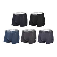 PUMA BODYWEAR 含大尺碼 男性零壓舒適四角褲 5件組
