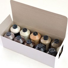 COTTONVILL Coats-A 高級縫紉機用線 45支2股 10色套組 1700m, 基本