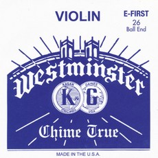 웨스트민스터 바이올린 스트링 E현 26 ball, 혼합색상, 1개