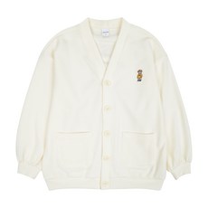 애플핑크 다이마루 곰돌이 자수 가디건 R101