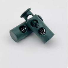 Misoroun 橢圓形繩長調節扣 24 x 9 x 4.5 mm, 深綠色, 5個