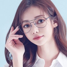 MELACME 雙樑飛行員圓形β鈦眼鏡框