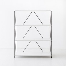 마켓비 이지보 툴프리 N형 선반 800, 화이트, 4단