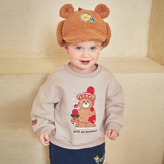 mollimelli 兒童款With Teddy刷毛大學T恤