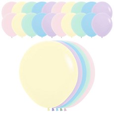 Sempertex Pastel Mate 45cm 氣球 25入, 隨機出貨, 1個