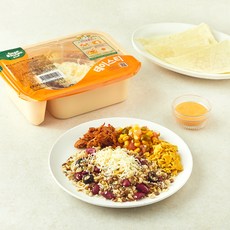 스윗밸런스 풀드포크 & 나쵸 멕시칸 브리또볼, 280g, 1개