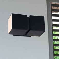 Wonha DS Goddess 雙頭 LED 10W 無閃爍壁燈, 自然白(色溫), 黑色(燈體)