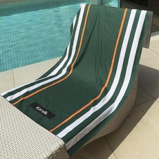 카르닉 비치타올 100 x 180 cm, 포레스트그린, 1개