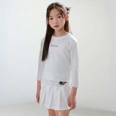 SM2 女童飾扣褶皺百褶裙