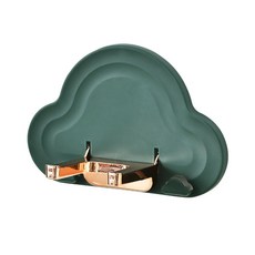 Onmaker 浴室吹風機雲朵支架置物架, 綠色, 1個