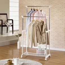 HOMENHOUSE Prime Hanger Prime 雙桿移動式衣架, 白色