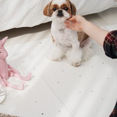 플리다스 강아지 투게더 논슬립 코지 매트, 멀티화이트, 1개