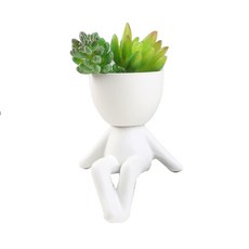 Living&Do 陶瓷造型花盆 J, 單一顏色, 1個
