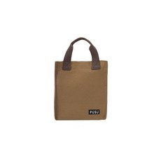 Market A 帆布日常便當袋 棕色, 1個