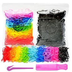 琳哈娜 女童用圈圈大容量高彈力髮圈2入+易剪器+口袋梳套組 SR27