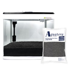 해양 일체형 어항 H7 + 아쿠아테라 바이오샌드 블랙파우더 4kg 세트, 1세트