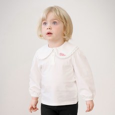 mollimelli 女童Molly Love蕾絲領T恤