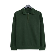 탑보이 남성용 캐주얼 골지 오버핏 카라넥 니트 LW094