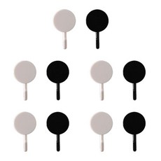 벤홈 접착식 벽걸이 후크 2종 x 5p 세트, 블랙, 화이트, 1세트